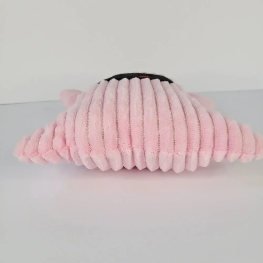 Pink Smiling Ghost Boo Plush Dog Pet Toy Summerween Spooky Halloween Squeaks 7